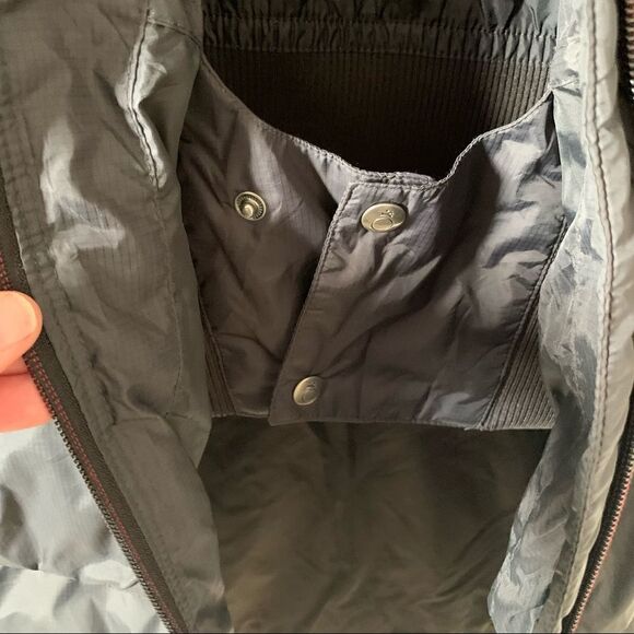 Fouganza Dark Grey “Black Panther” Fur Trim Hood Long Puffer Winter Coat - Picture 12 of 14